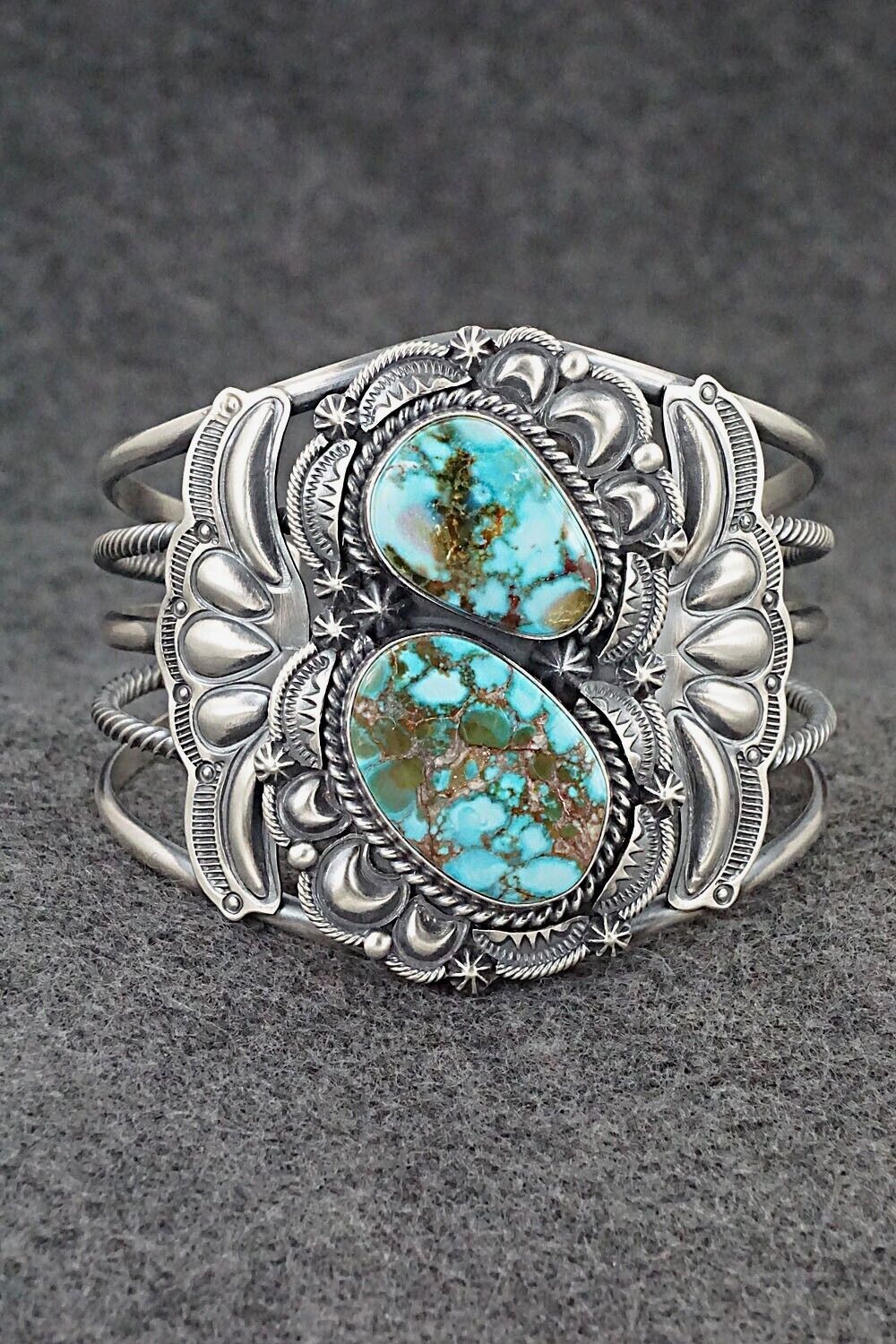 Turquoise & Sterling Silver Bracelet - Raymond Delgarito