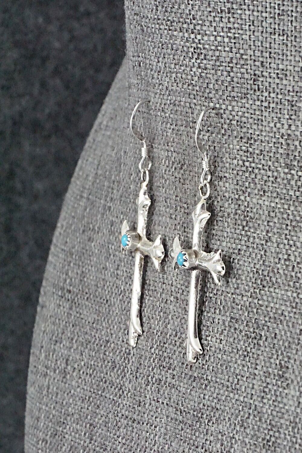 Turquoise & Sterling Silver Earrings - Sylvia Chee