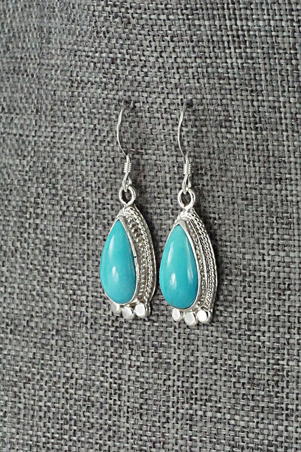 Turquoise and Sterling Silver Earrings - Sharon McCarthy