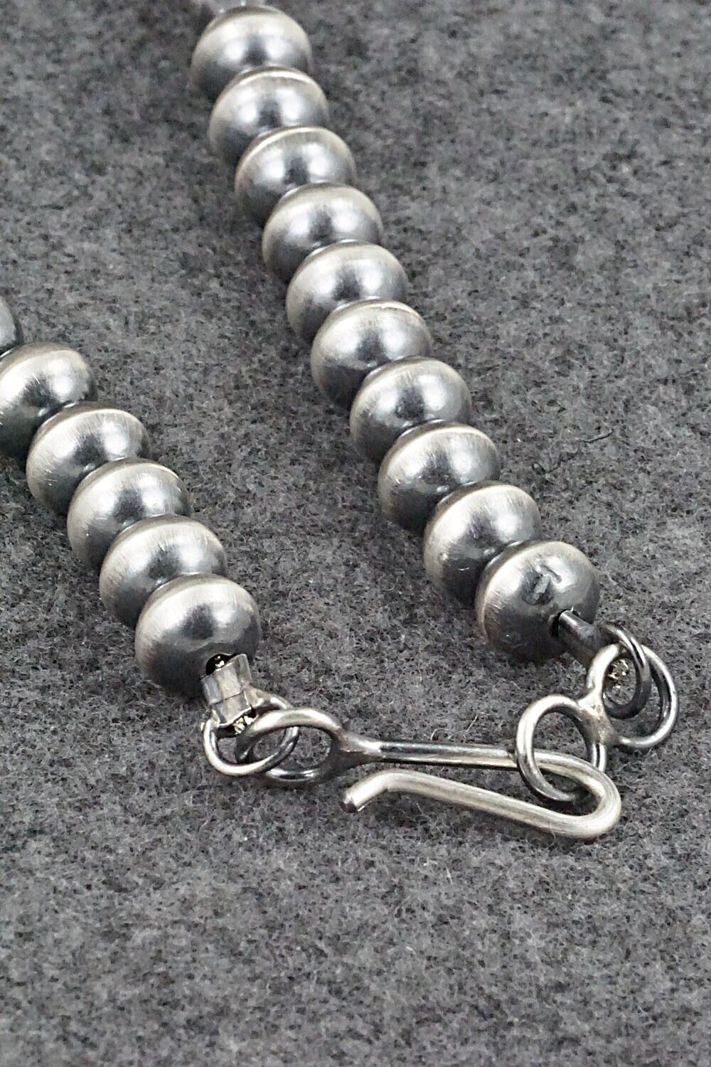 Sterling Silver Navajo Pearl Necklace 20" - Tonisha Haley