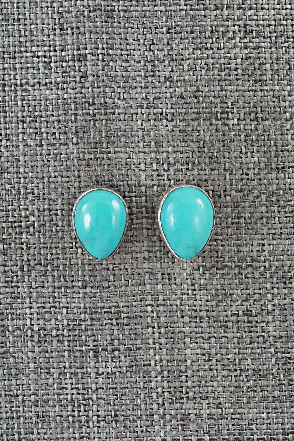 Turquoise & Sterling Silver Earrings - Marco Begaye