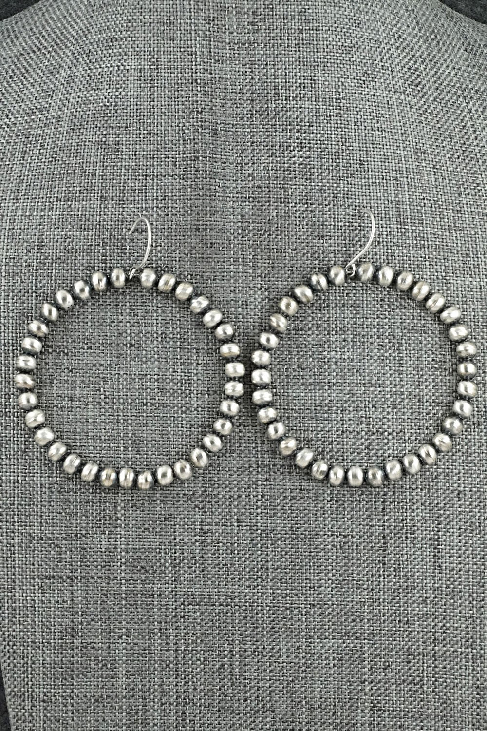 Sterling Silver Navajo Pearl Earrings - Bryannen Halwood