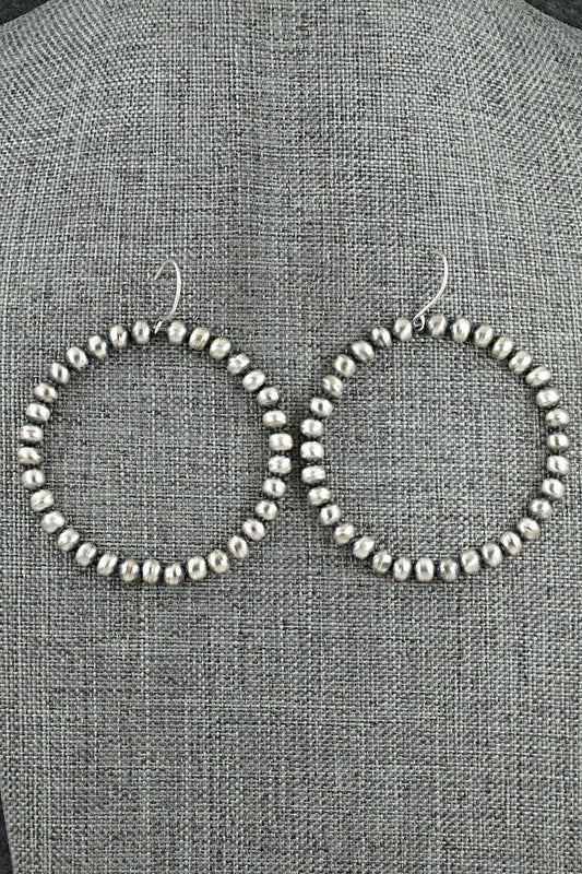Sterling Silver Navajo Pearl Earrings - Bryannen Halwood