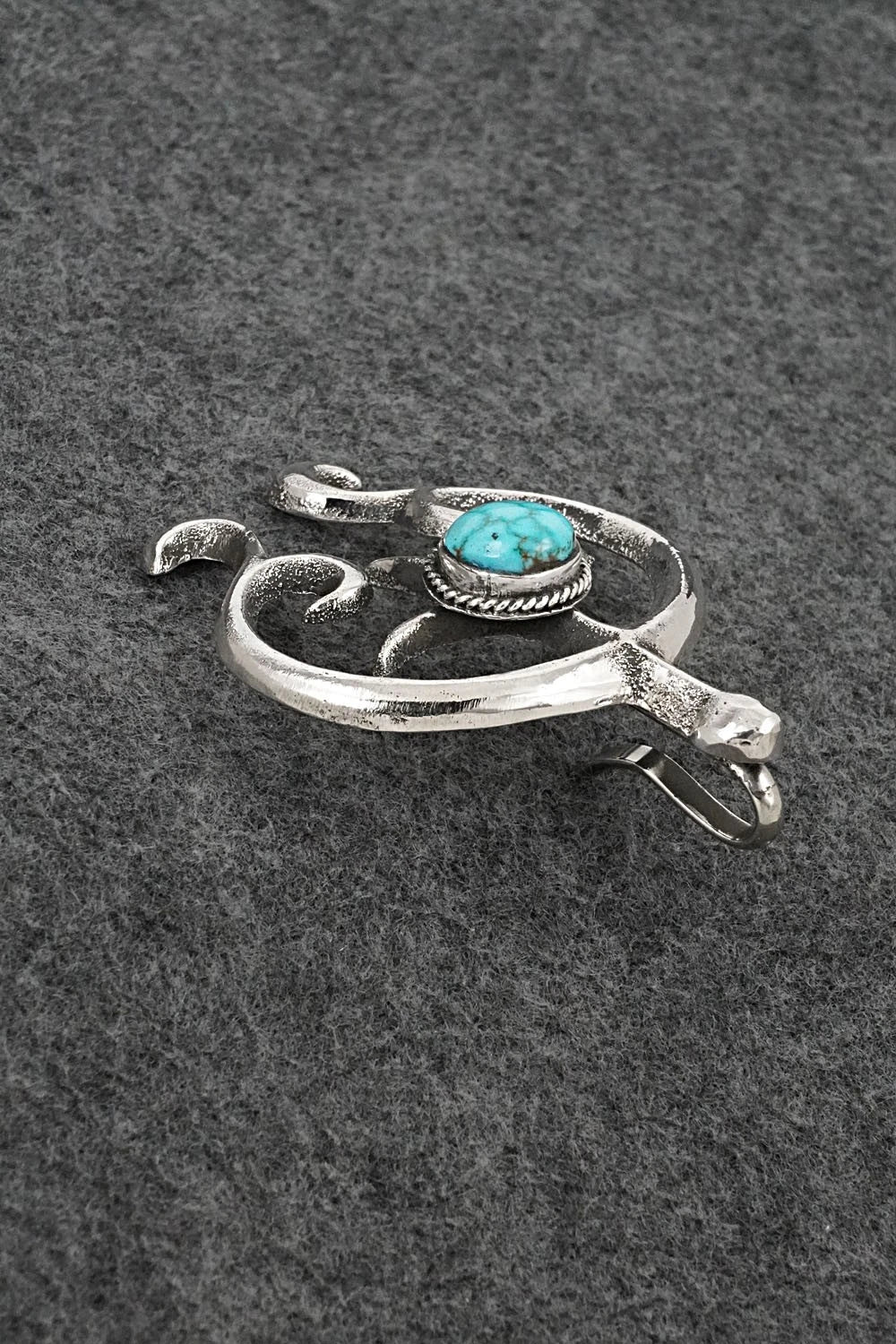 Turquoise & Sterling Silver Pendant - Leonard Maloney