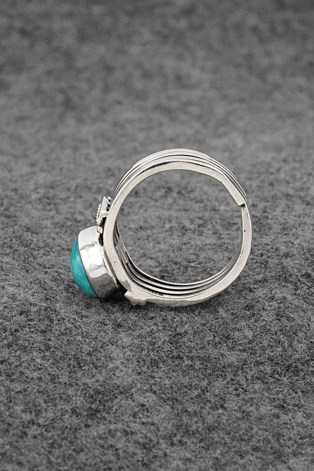 Turquoise & Sterling Silver Ring - Thomas Yazzie - Size 9