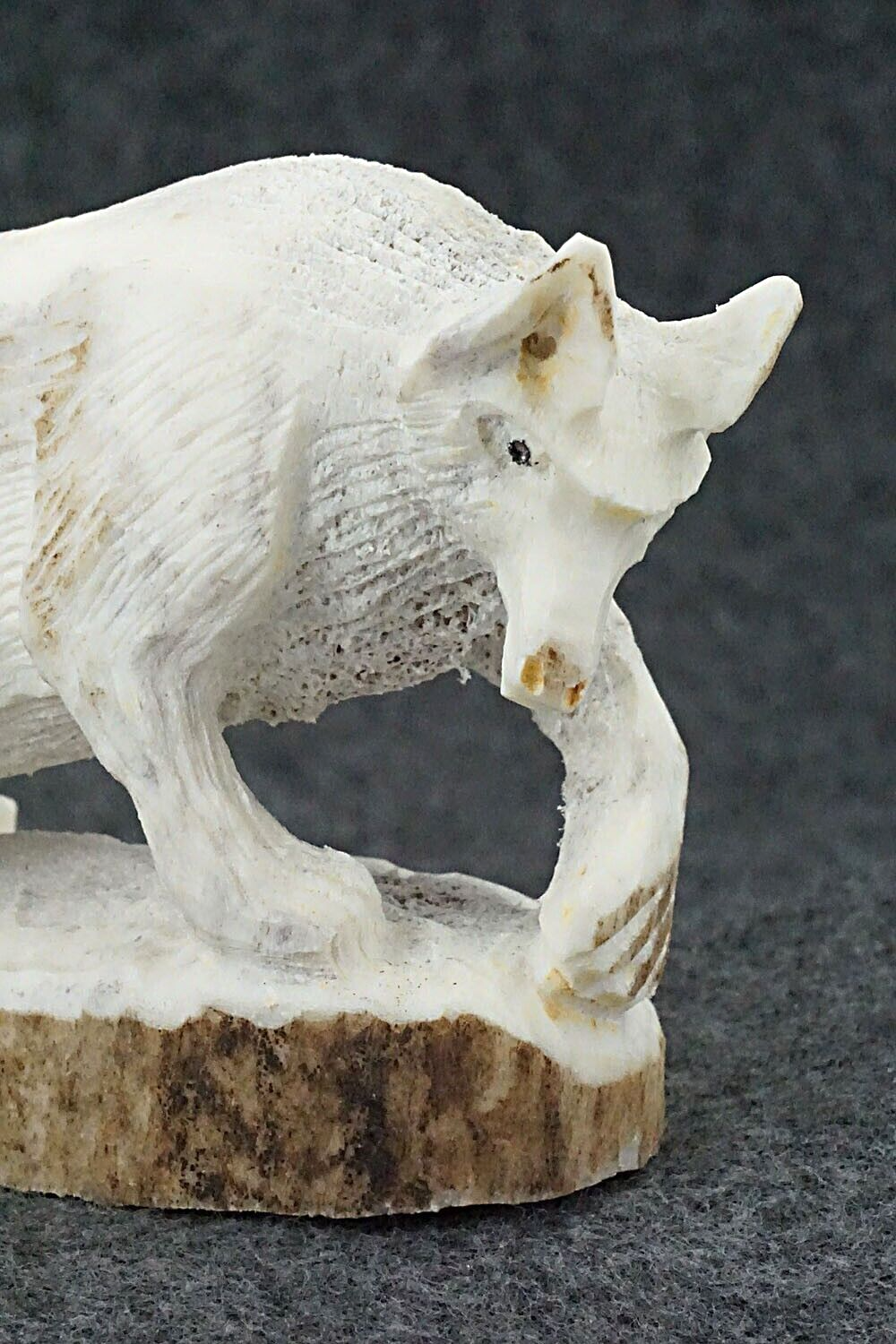Wolf Zuni Fetish Carving - Lewis Malie Jr.
