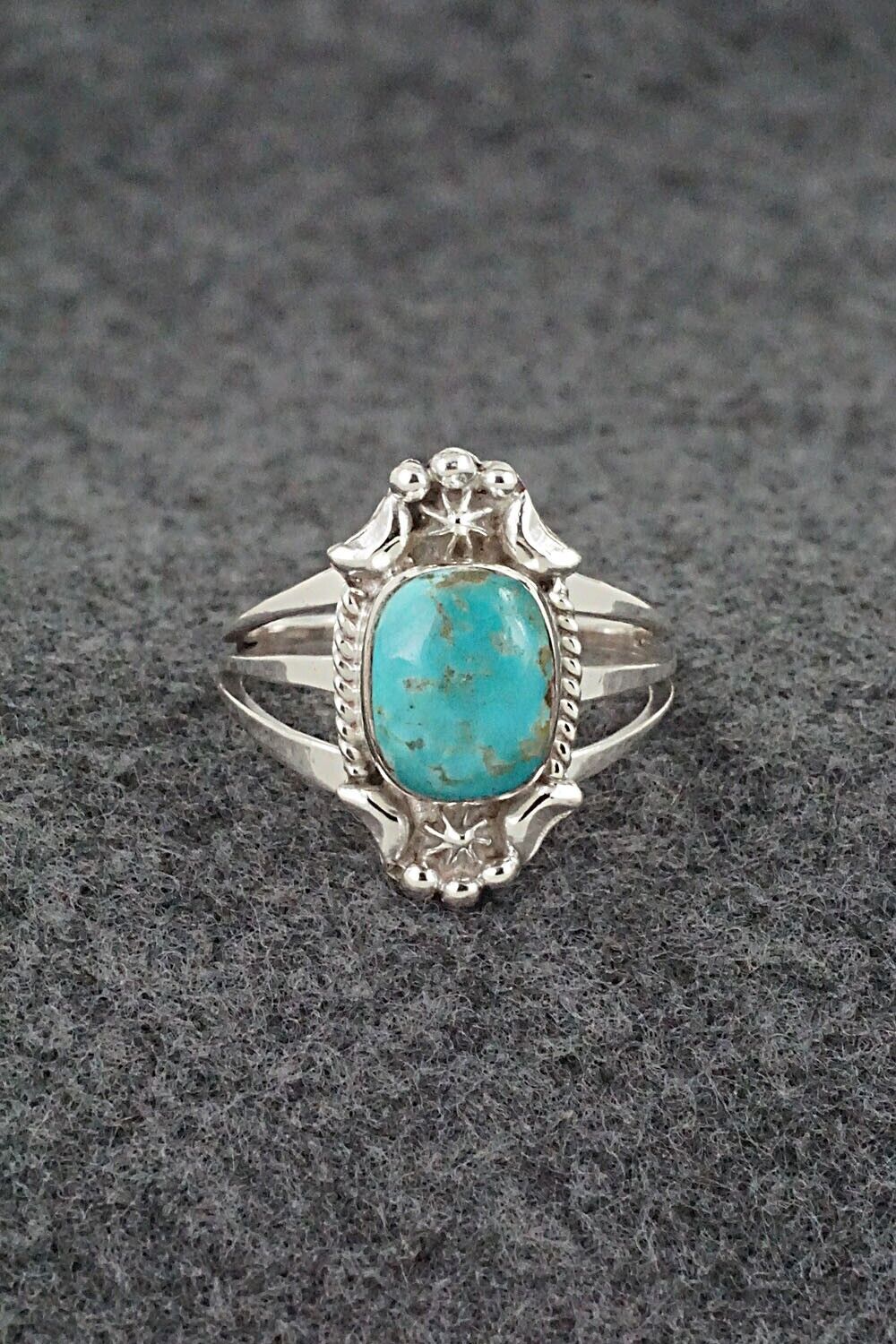 Turquoise & Sterling Silver Ring - Theresa Smith - Size 9