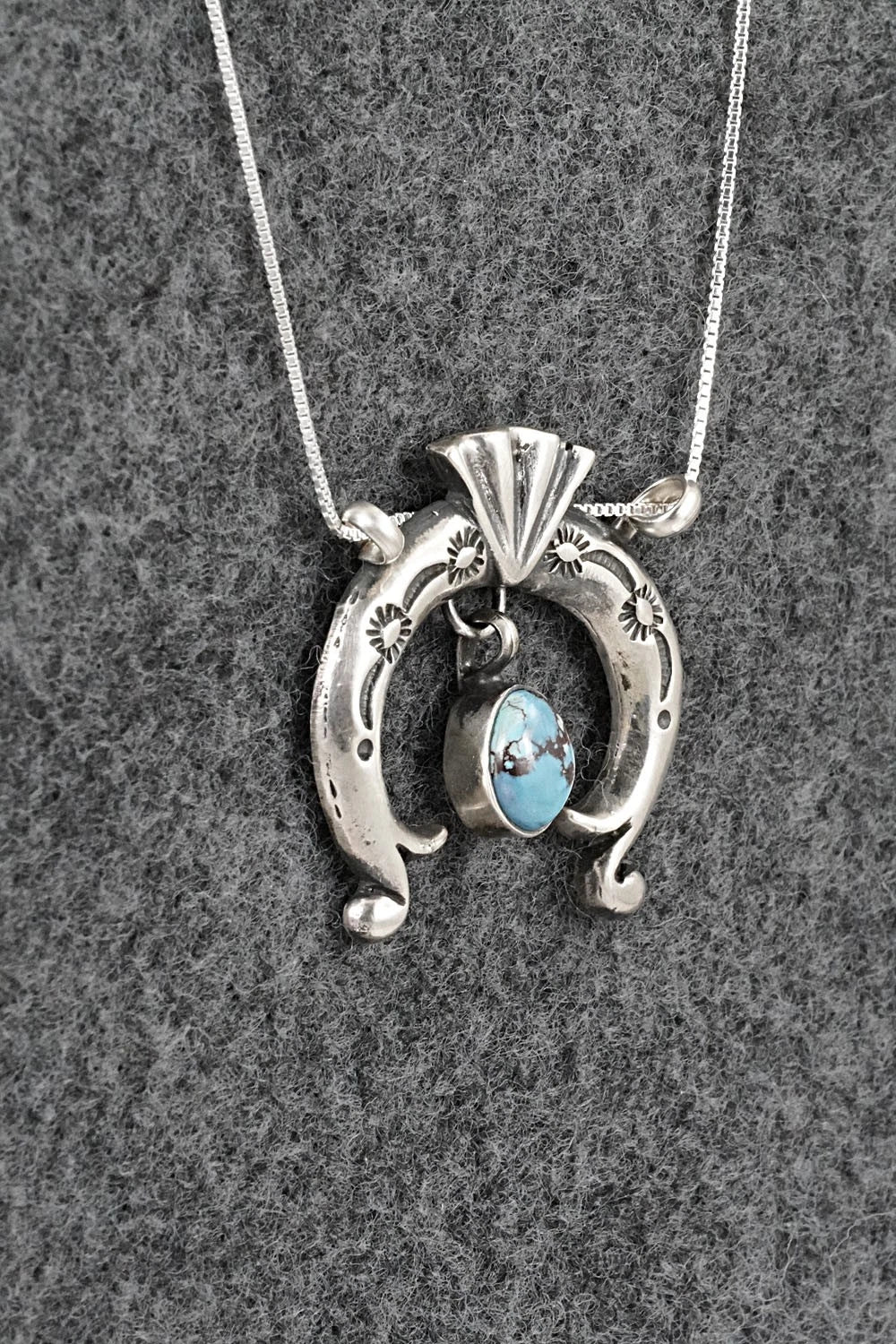 Turquoise & Sterling Silver Necklace - Gary Shorty