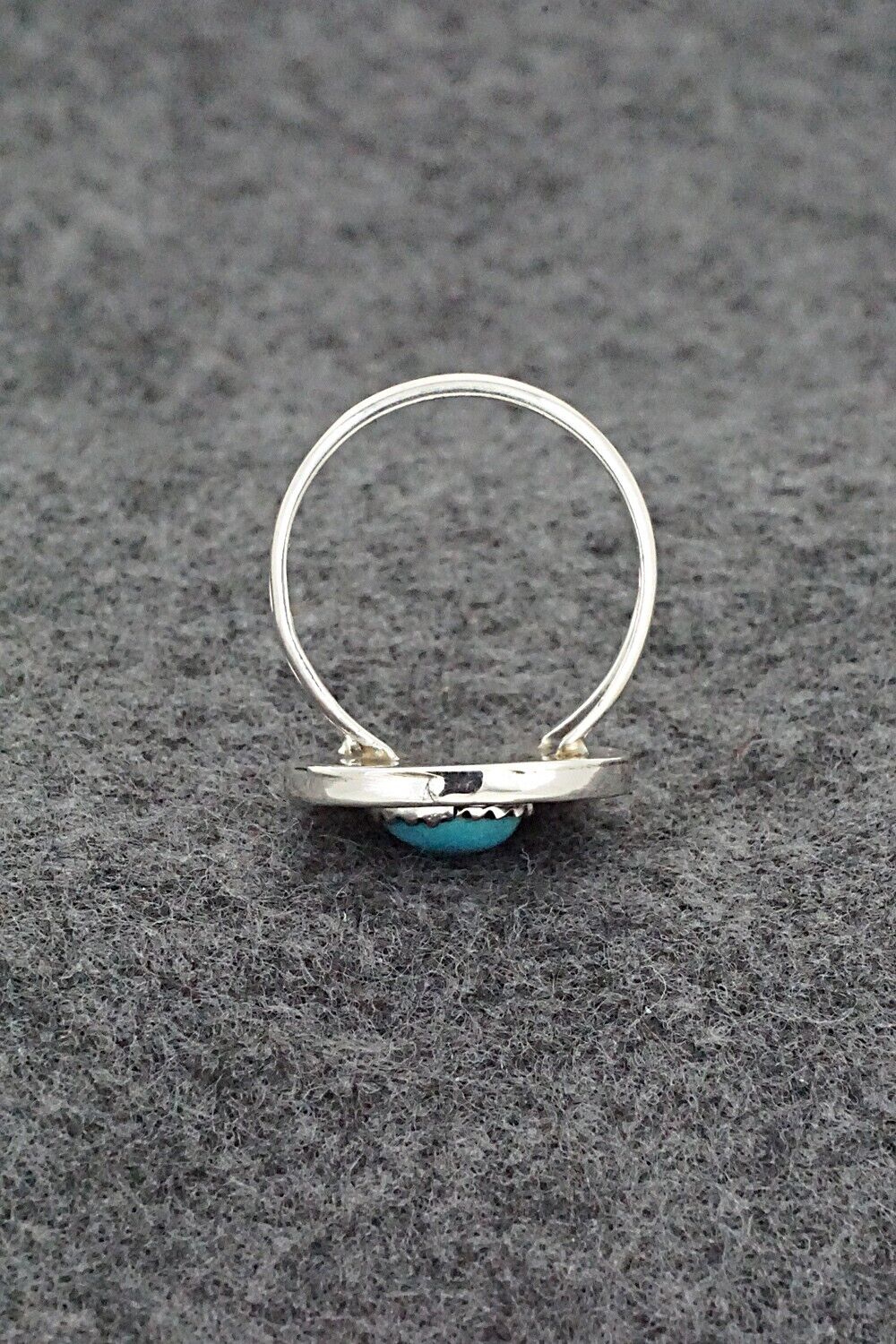 Turquoise & Sterling Silver Ring - Alice Rose Saunders - Size 8