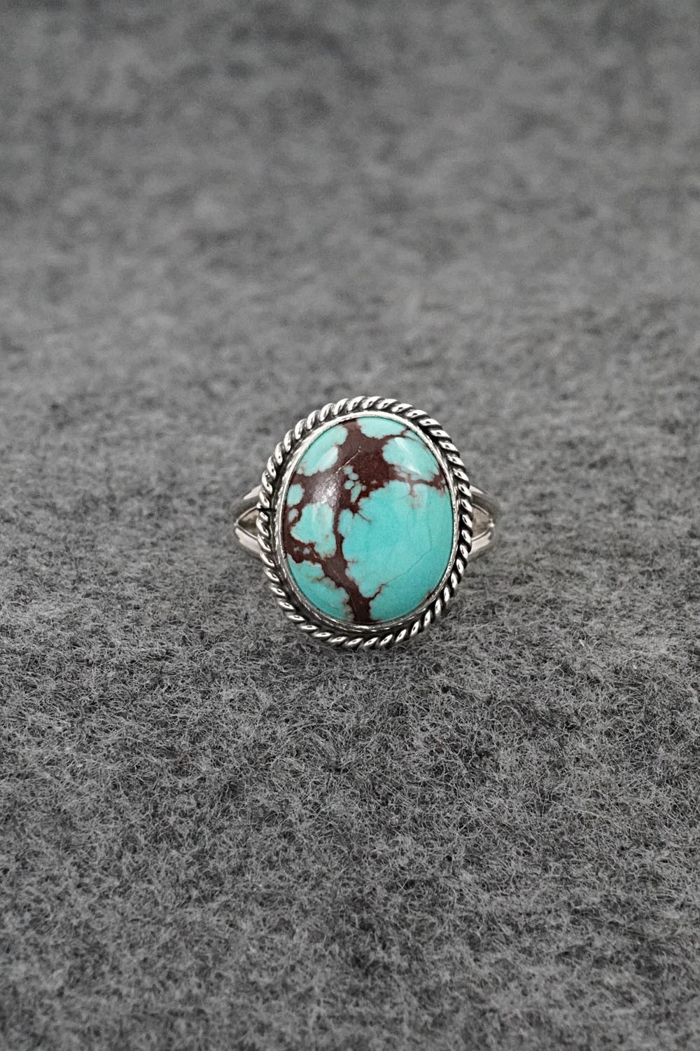 Turquoise & Sterling Silver Ring - Eugene Gruber - Size 7