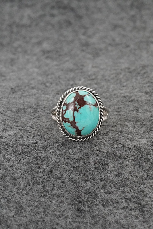Turquoise & Sterling Silver Ring - Eugene Gruber - Size 7