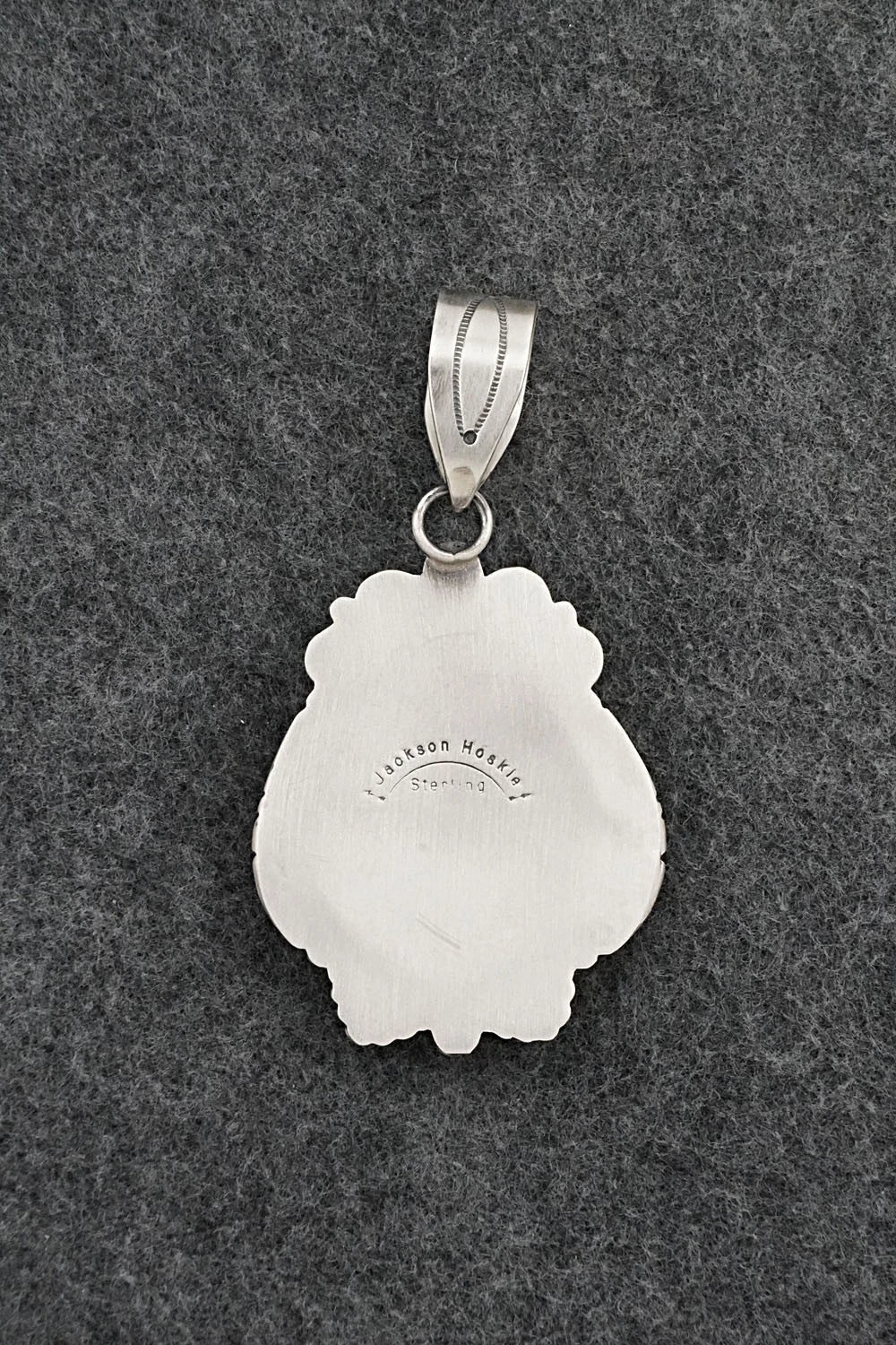 Turquoise & Sterling Silver Pendant - Jackson Hoskie