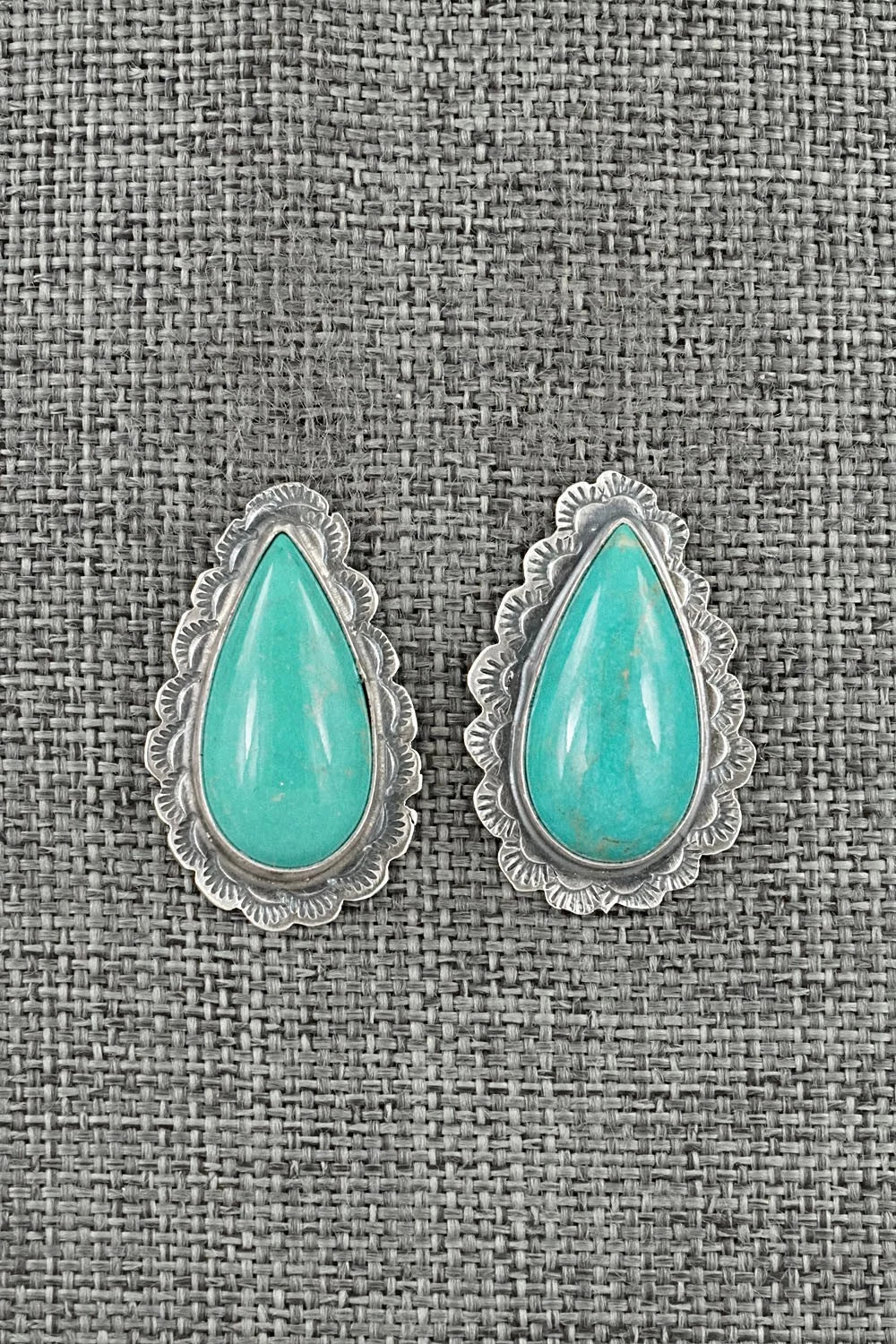 Turquoise & Sterling Silver Earrings - Carlos Francisco