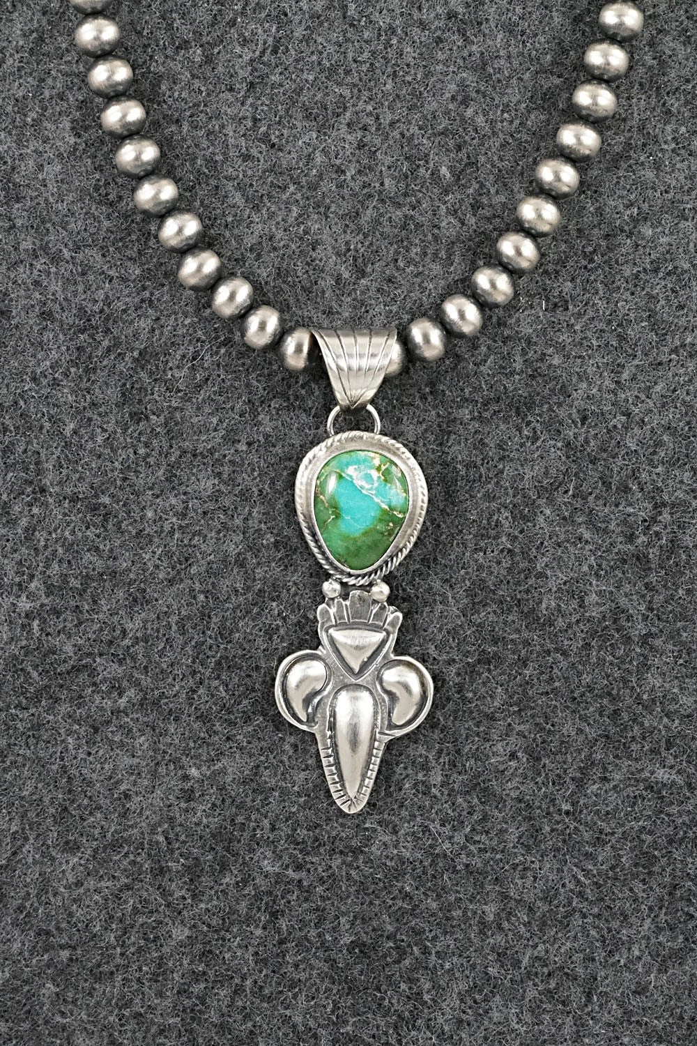 Turquoise & Sterling Silver Necklace - Gary Shorty