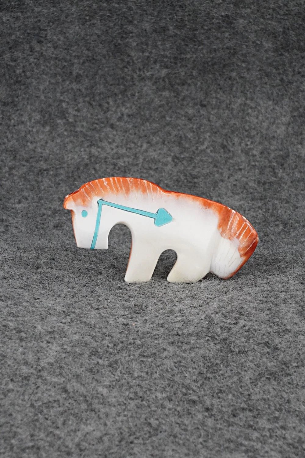 Horse Zuni Fetish Carving - Kenric Laiwakete