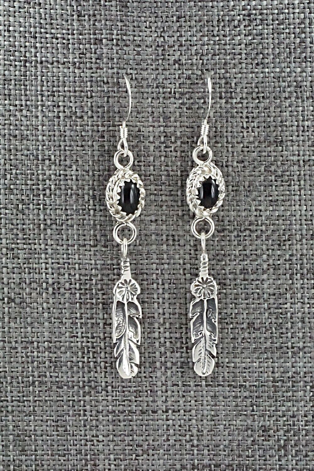 Onyx & Sterling Silver Earrings - Letricia Largo