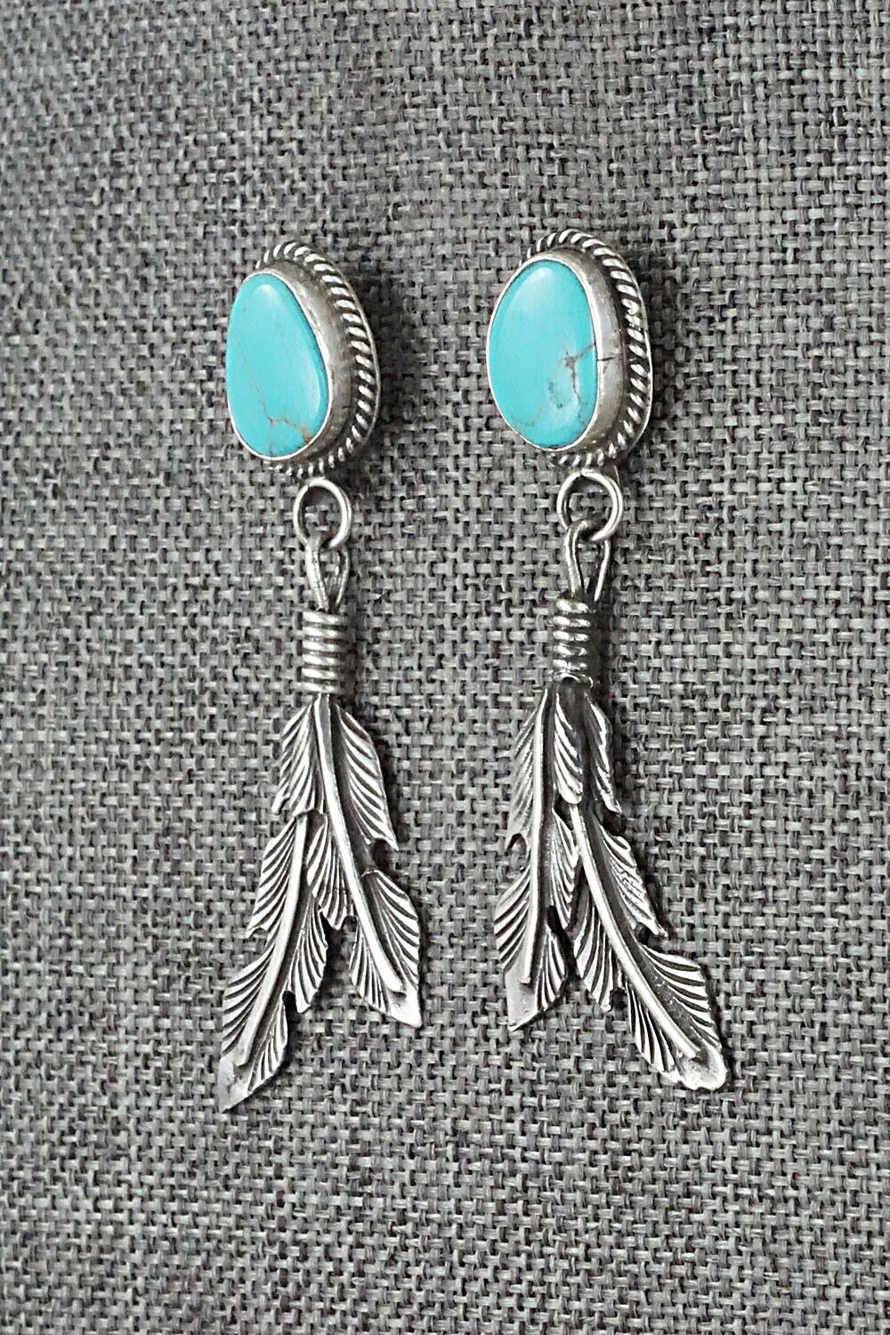 Turquoise and Sterling Silver Earrings - Sharon McCarthy