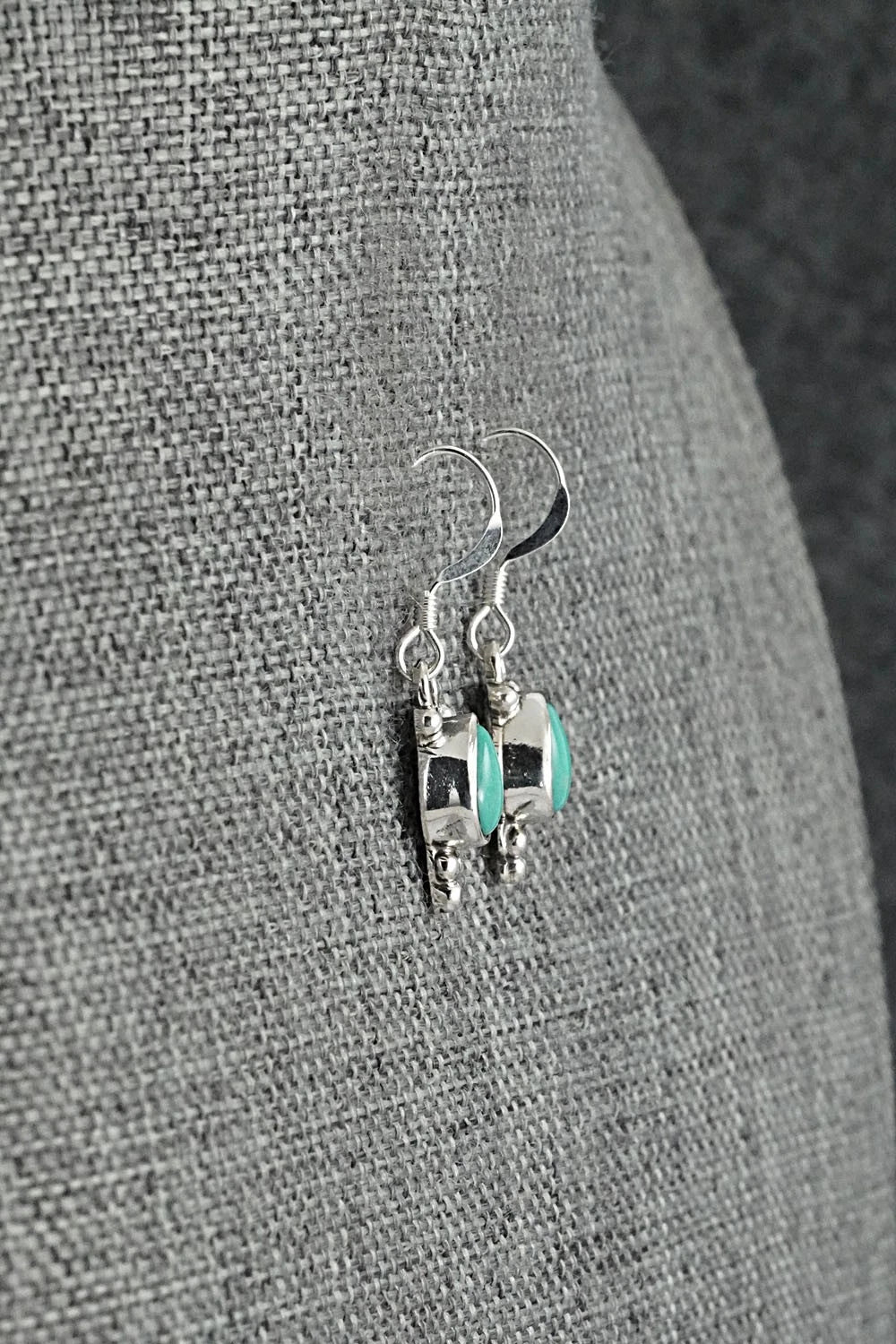 Turquoise and Sterling Silver Earrings - Sharon McCarthy