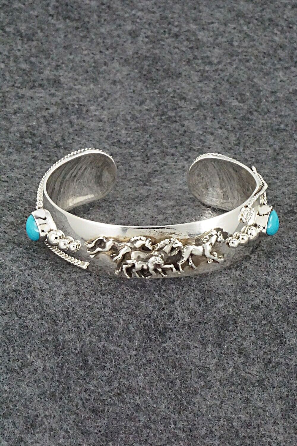 Turquoise & Sterling Silver Bracelet - Bobby Platero