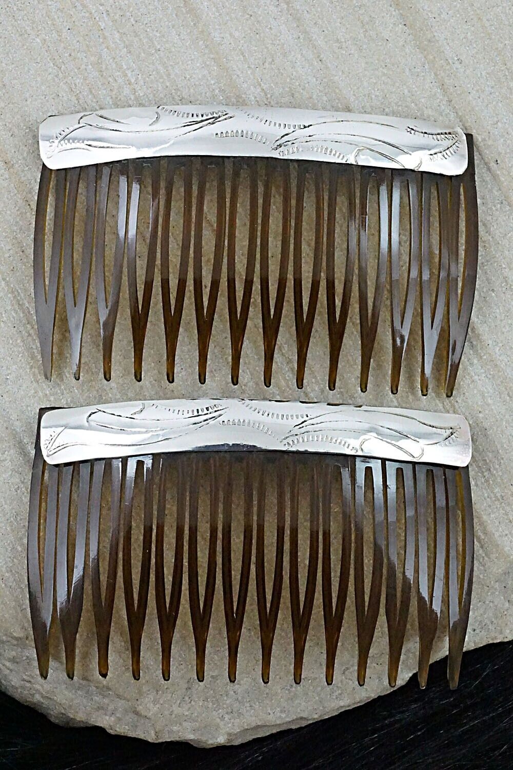 Sterling Silver Hair Combs - Randall Dalgai