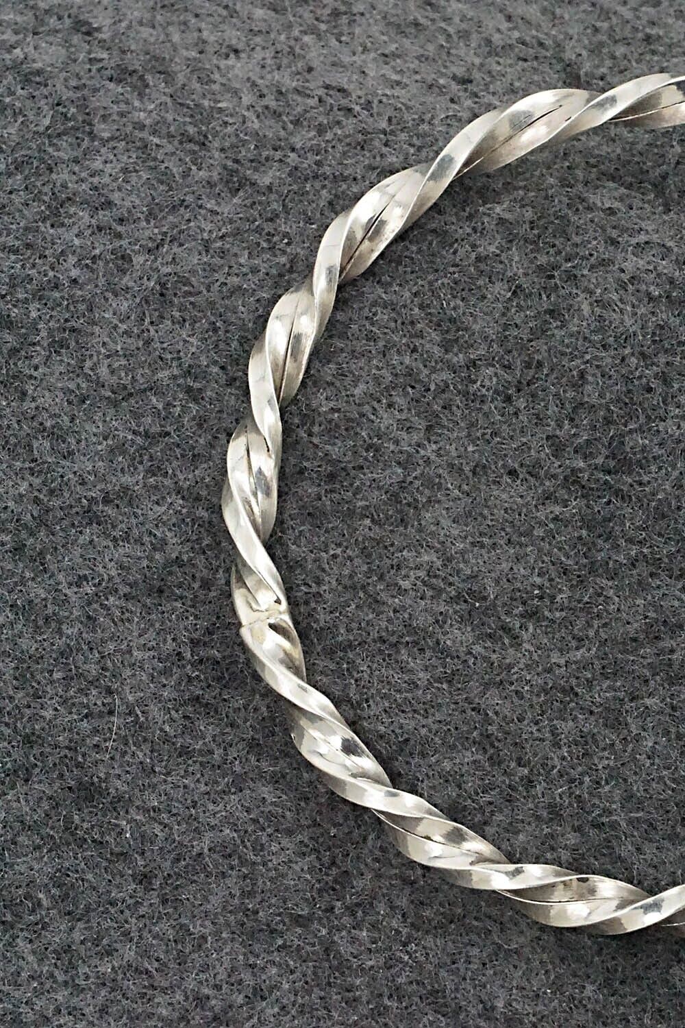 Sterling Silver Bangle Bracelet - Elaine Tahe