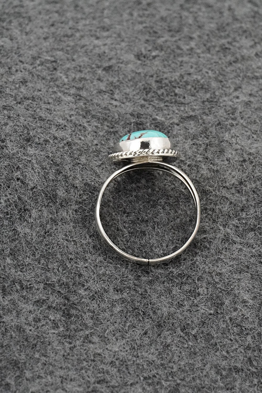 Turquoise & Sterling Silver Ring - Eugene Gruber - Size 7