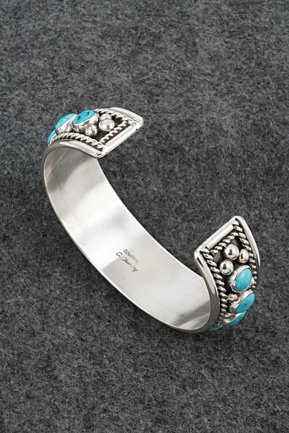Turquoise & Sterling Silver Bracelet - Chester Charley