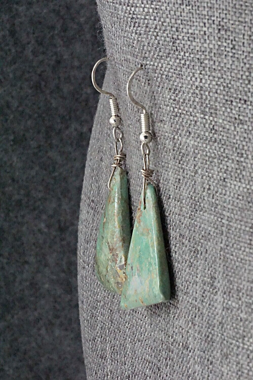 Turquoise & Sterling Silver Earrings - Joe Garcia
