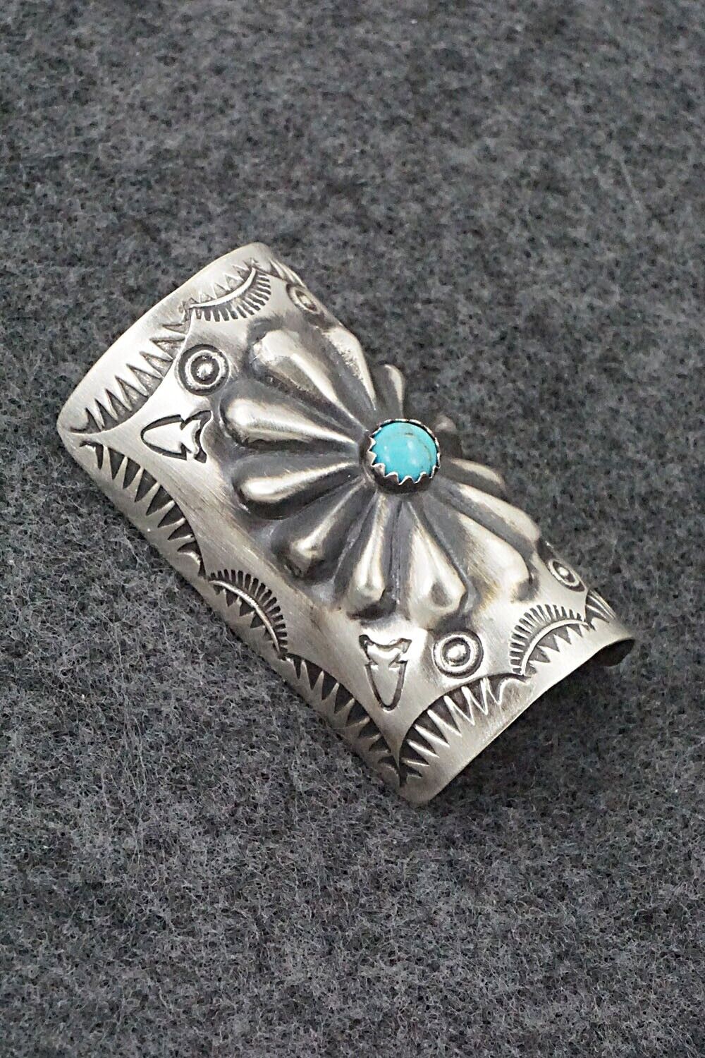 Turquoise & Sterling Silver Hair Pin - Arlene Soce