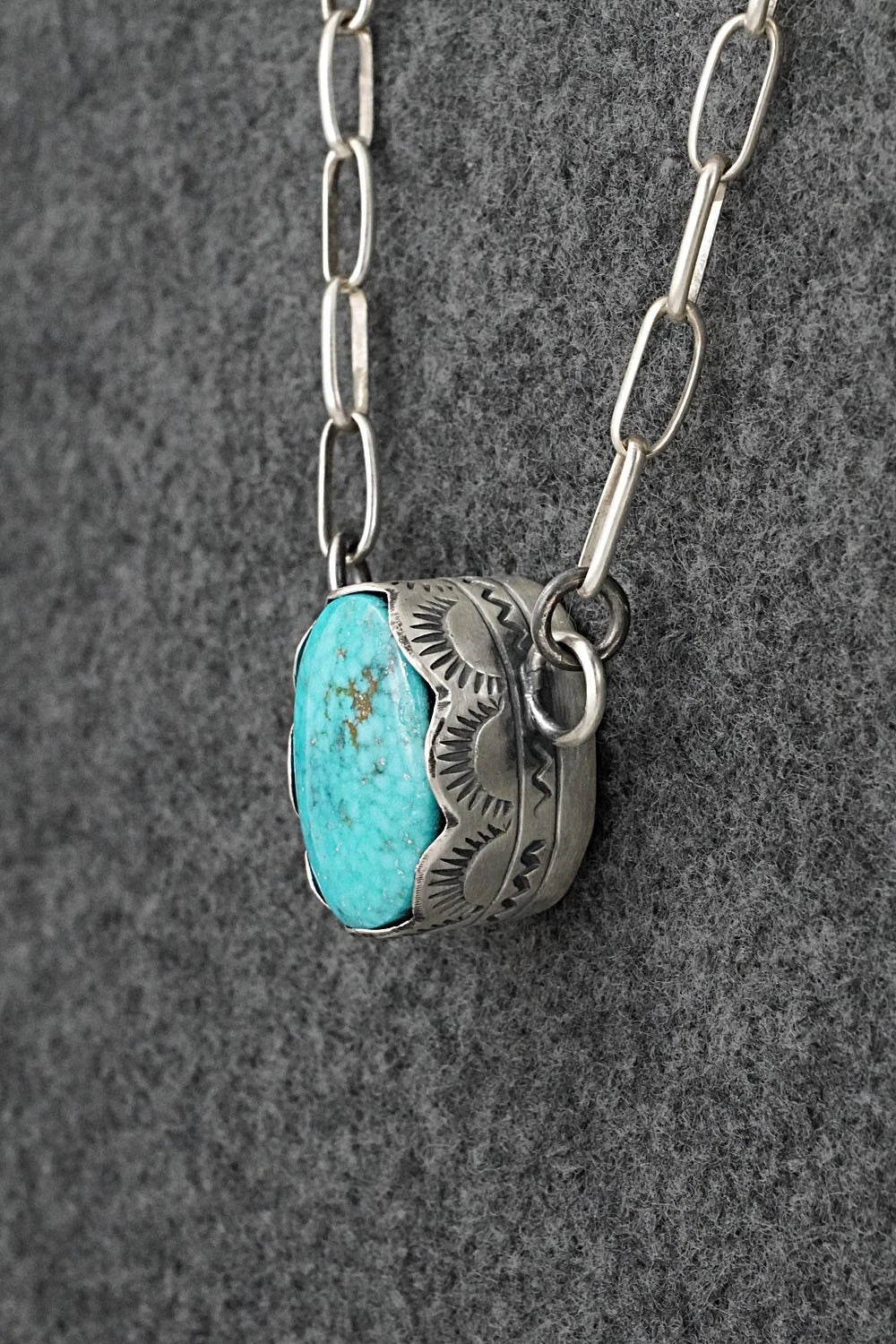 Turquoise & Sterling Silver Necklace - Randy Boyd