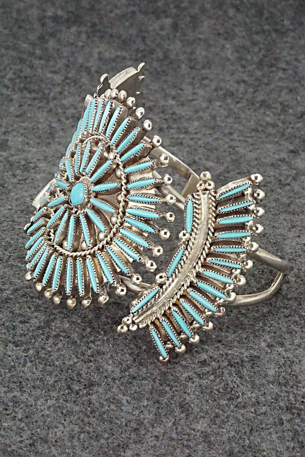 Turquoise Sterling Silver Bracelet Lance Cordelia Waatsa