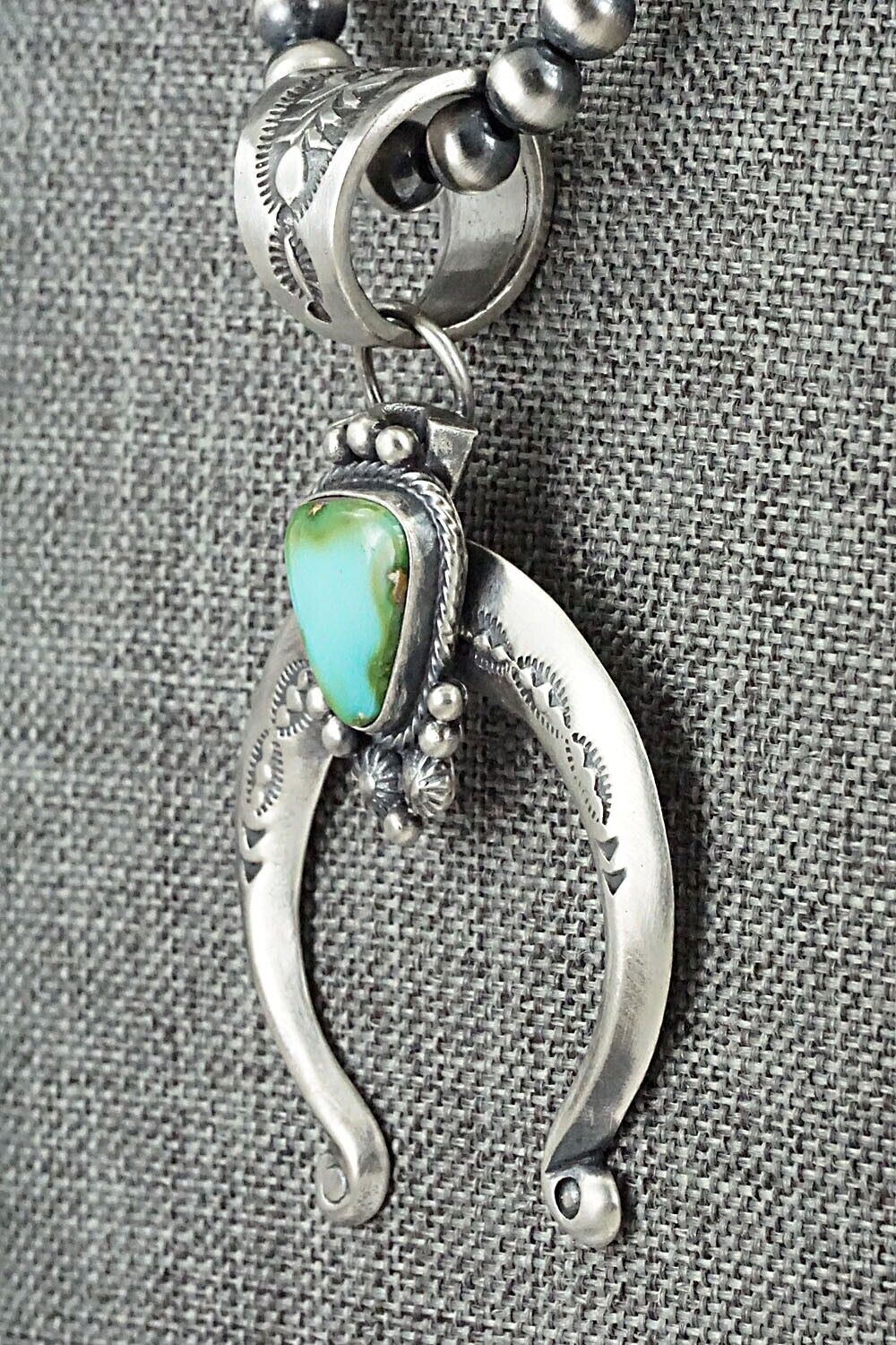 Turquoise & Sterling Silver Necklace - Samuel Yellowhair