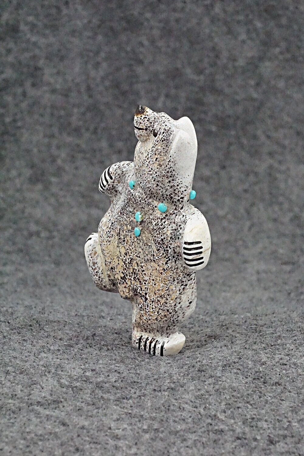 Dancing Bear Zuni Fetish Carving - Claudia Peina