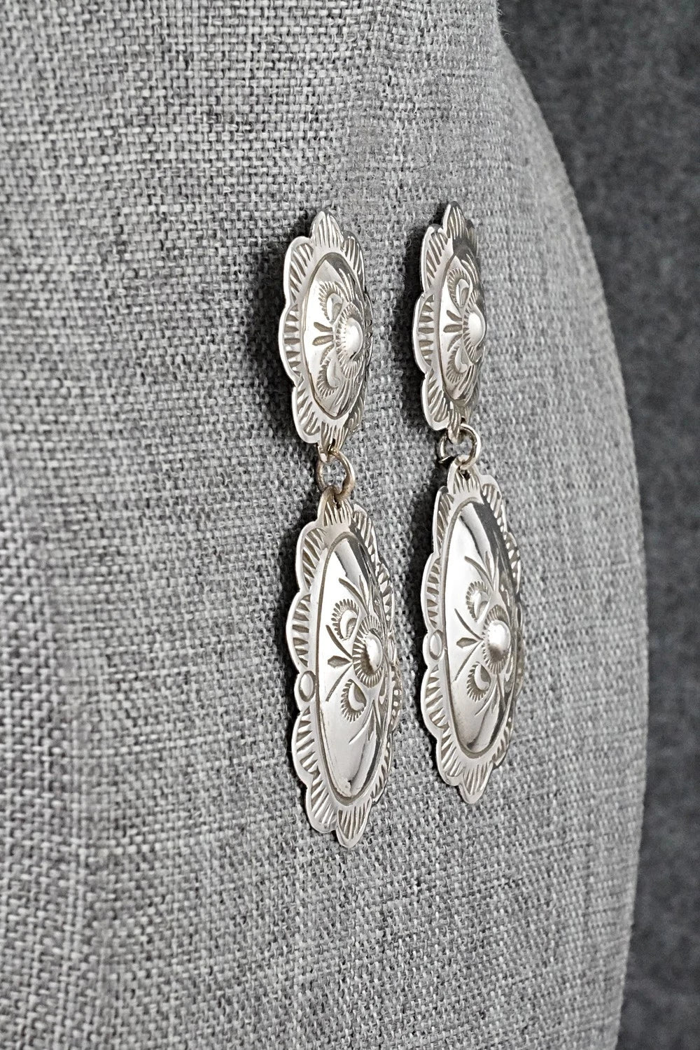 Sterling Silver Earrings - Bertha Begay