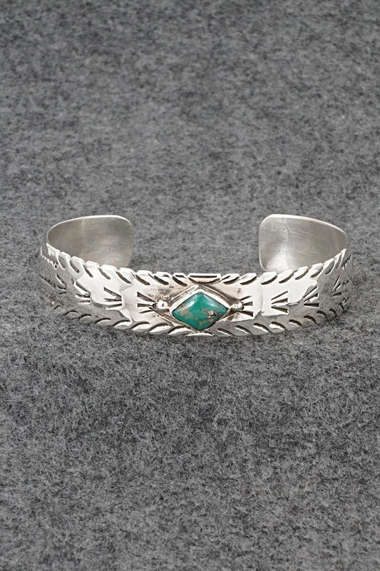 Turquoise & Sterling Silver Bracelet - Priscilla Reeder