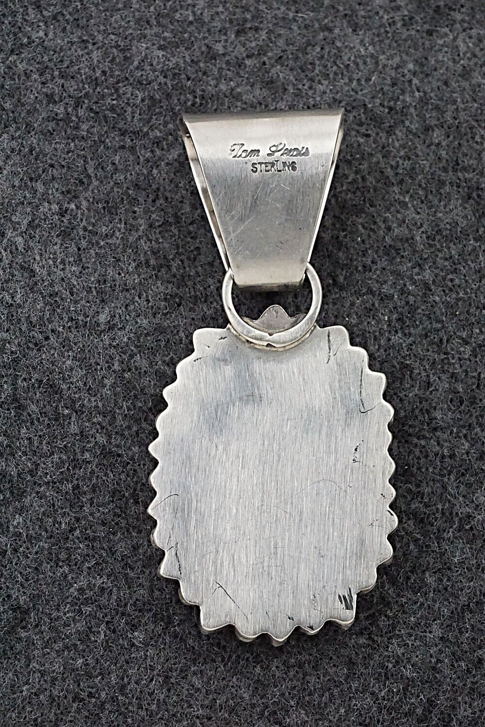 Coral & Sterling Silver Pendant - Tom Lewis