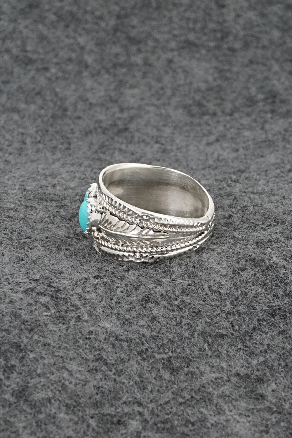 Turquoise & Sterling Silver Ring - Betty Begaye - Size 11