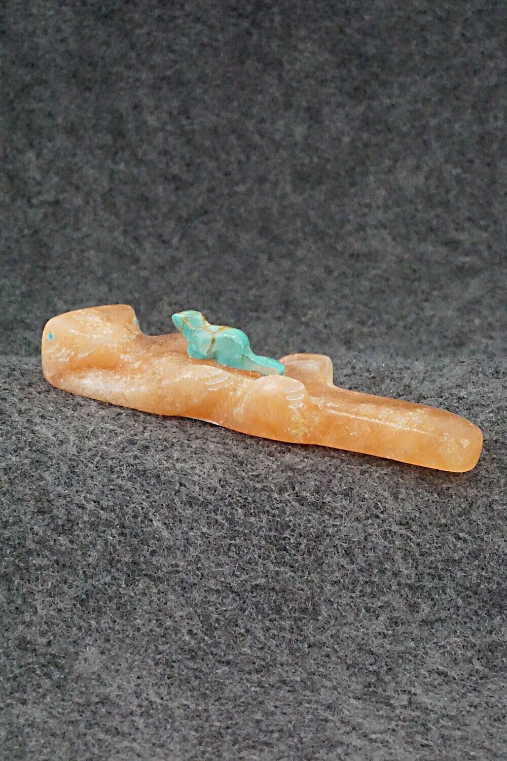 Otter and Pup Zuni Fetish Carving - Brandon Phillips