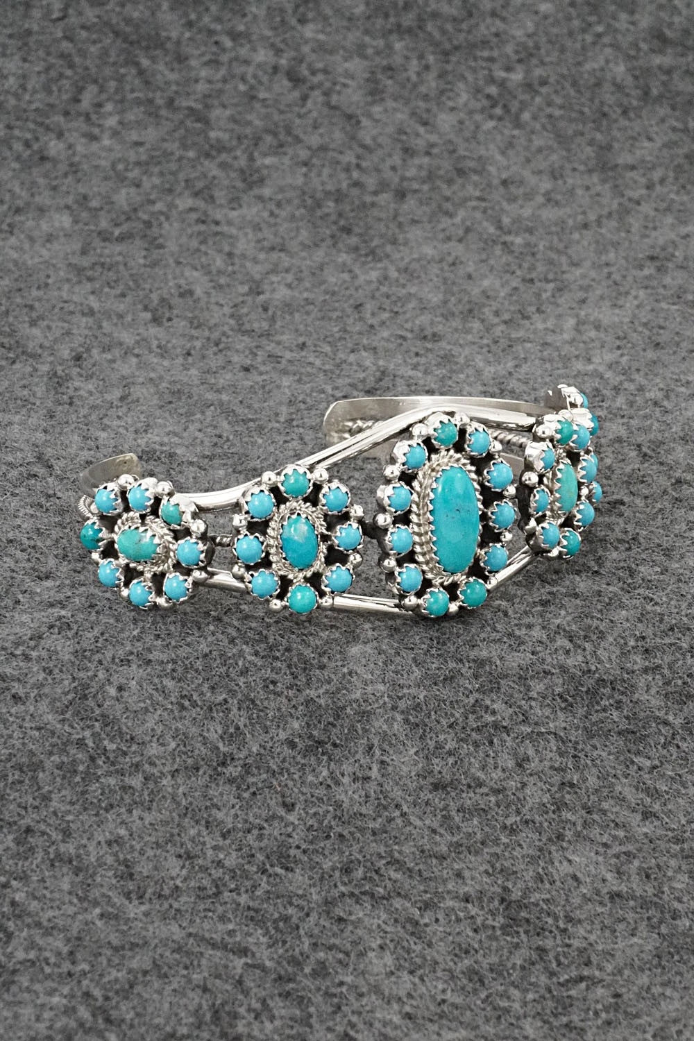 Turquoise & Sterling Silver Bracelet - Nathaniel Kurley
