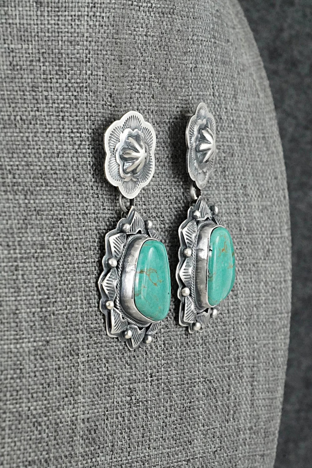 Turquoise & Sterling Silver Earrings - Randy Boyd