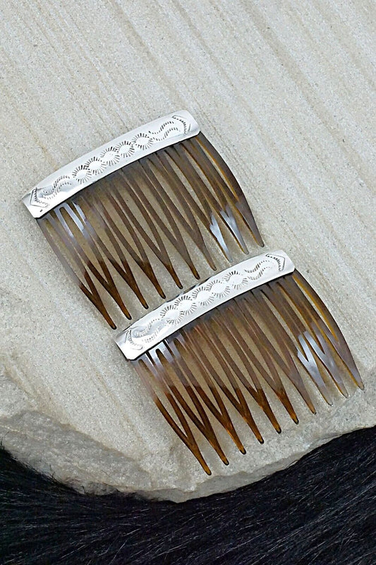 Sterling Silver Hair Combs - Randall Dalgai