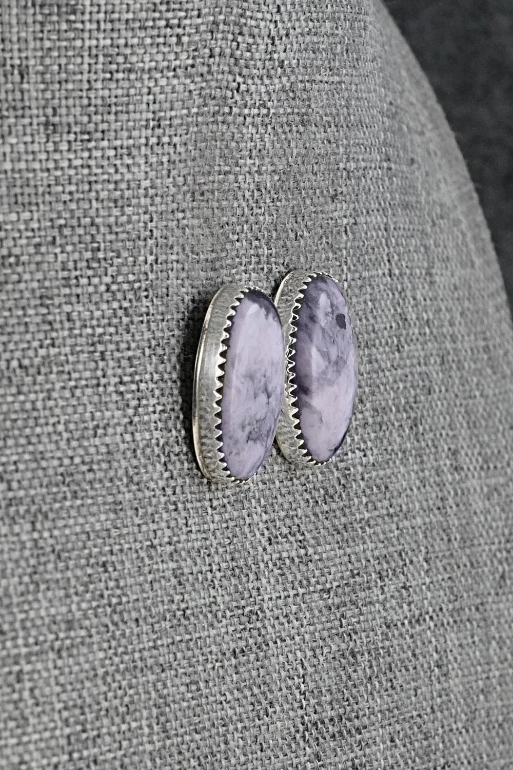 Morado & Sterling Silver Earrings - Murray Hannaweeka