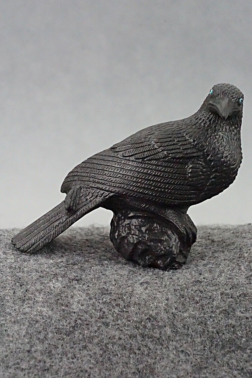 Crow Zuni Fetish Carving - Travis Lasiloo