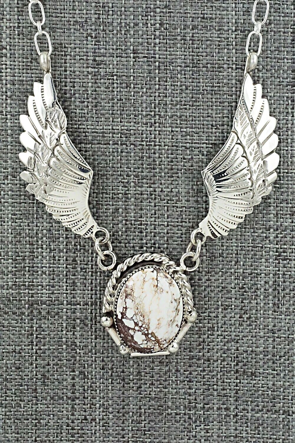 Wild Horse & Sterling Silver Necklace - Charlene Yazzie