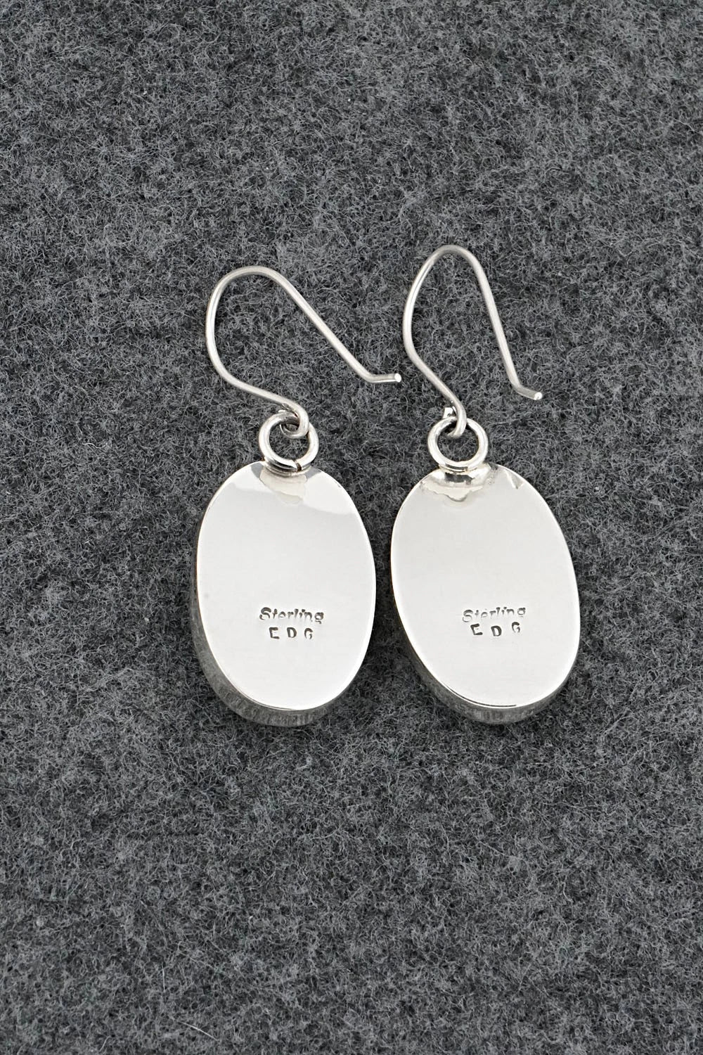 Turquoise & Sterling Silver Earrings - Eugene Gruber