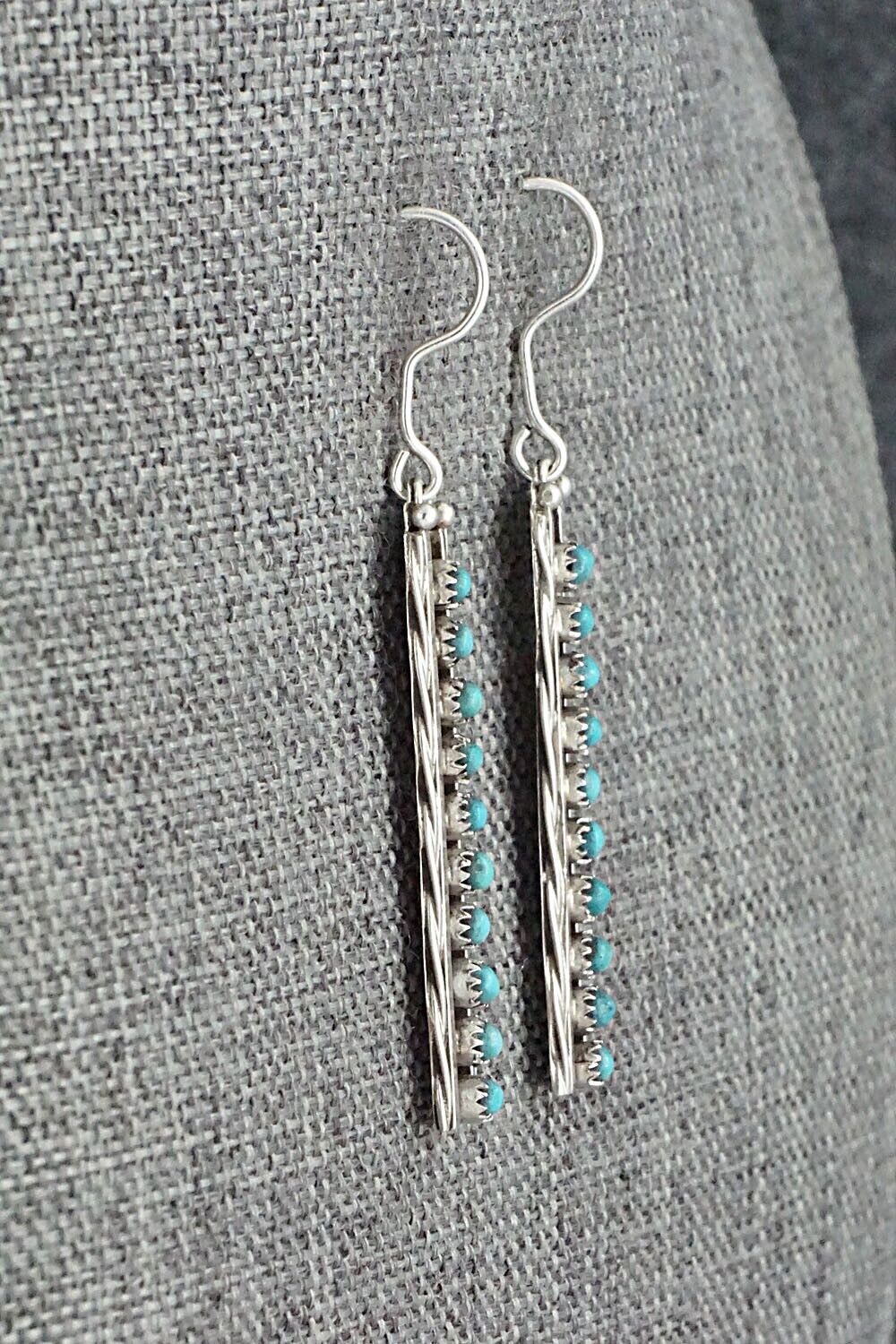 Turquoise & Sterling Silver Earrings - Stephen Haloo