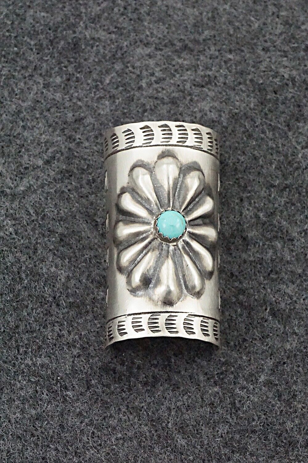 Turquoise & Sterling Silver Hair Pin - Arlene Soce