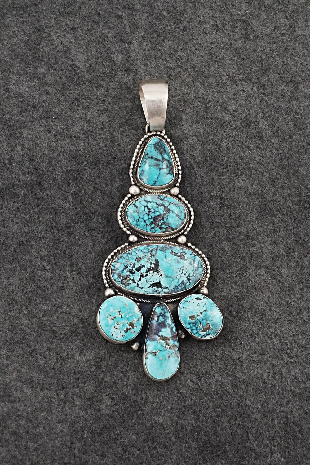Turquoise & Sterling Silver Pendant - Bobby Johnson