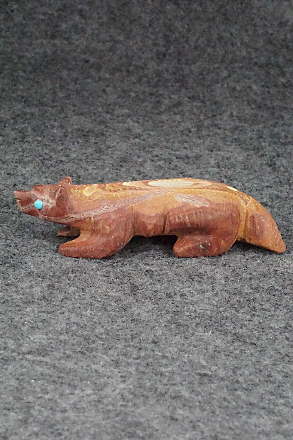 Badger Zuni Fetish Carving - Ronnie Lunasee