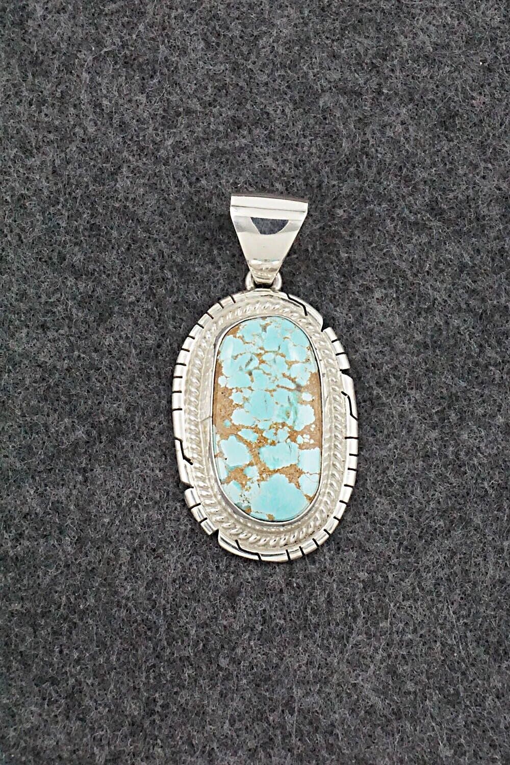 Turquoise & Sterling Silver Pendant - Peggy Skeets